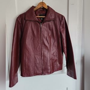 Women’s red East fifth leather jacket Large